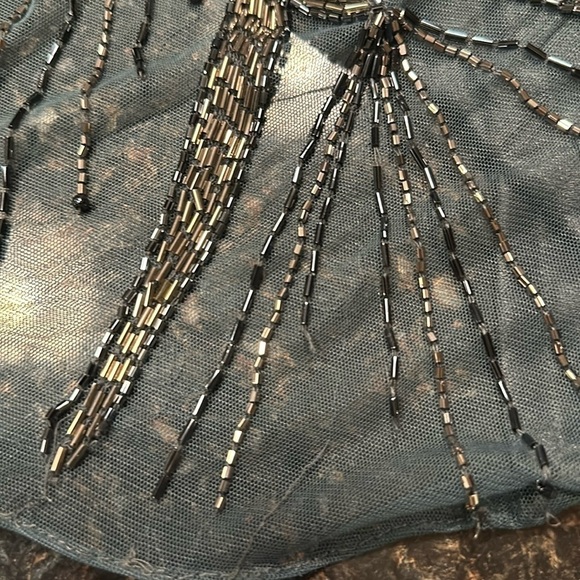 Mac Duggal beaded Cap sleeve gown size 12. NEW $598 sold out - Picture 17 of 17